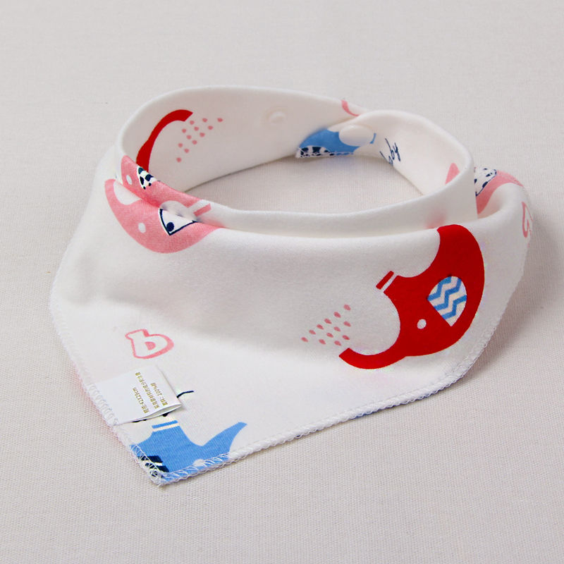 Baby Bibs Cotton Triangle Double Layers Cotton